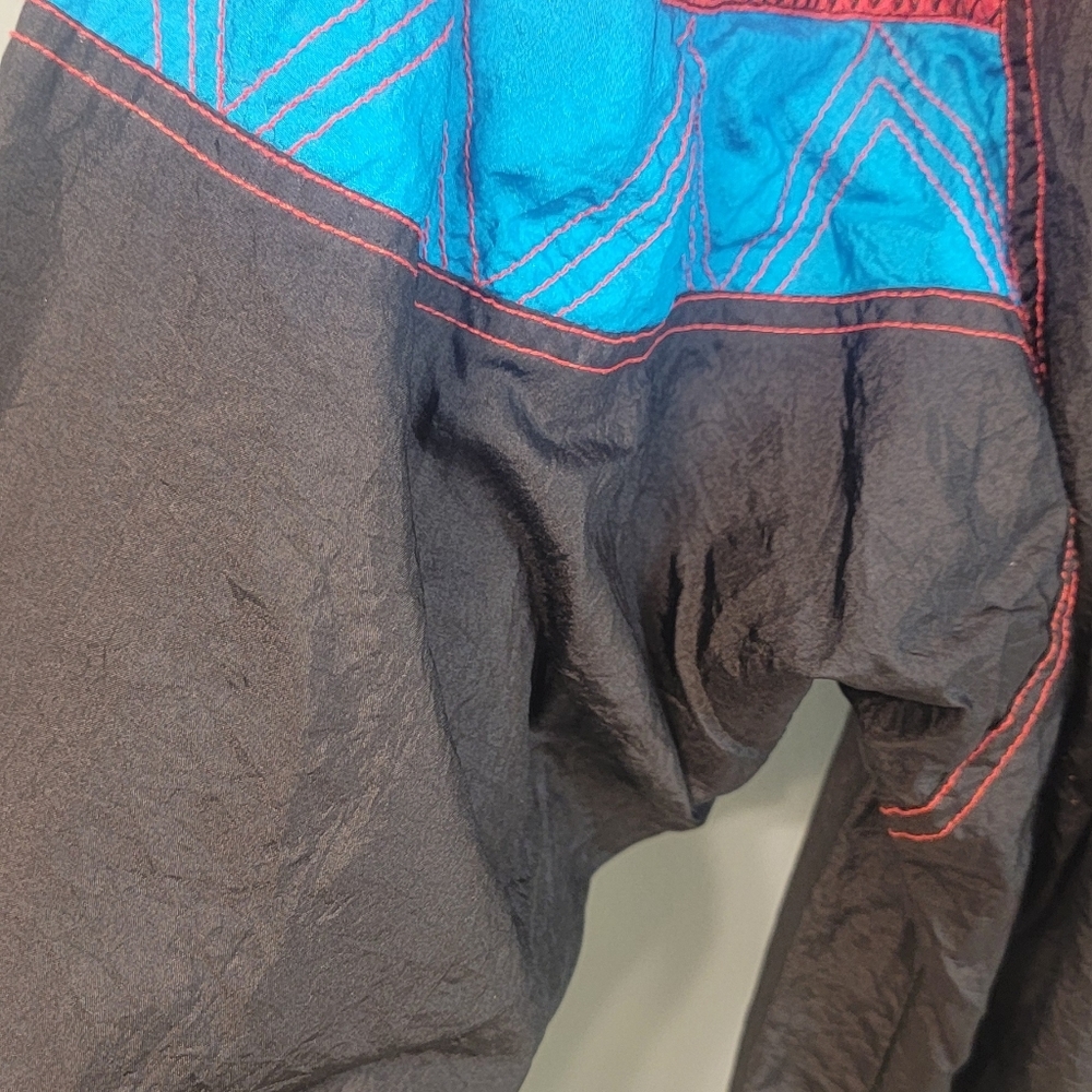 Vintage Lavon By Cheerful Group 80s Retro Groovy Nylon Jacket‎ Size Large - Picture 4 of 14